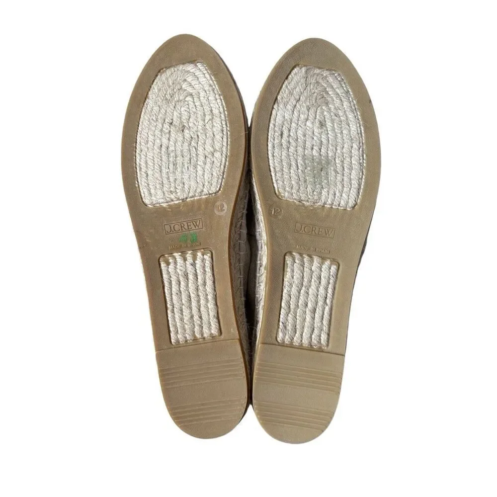 J.Crew cap toe espadrilles‎ linen size 12
